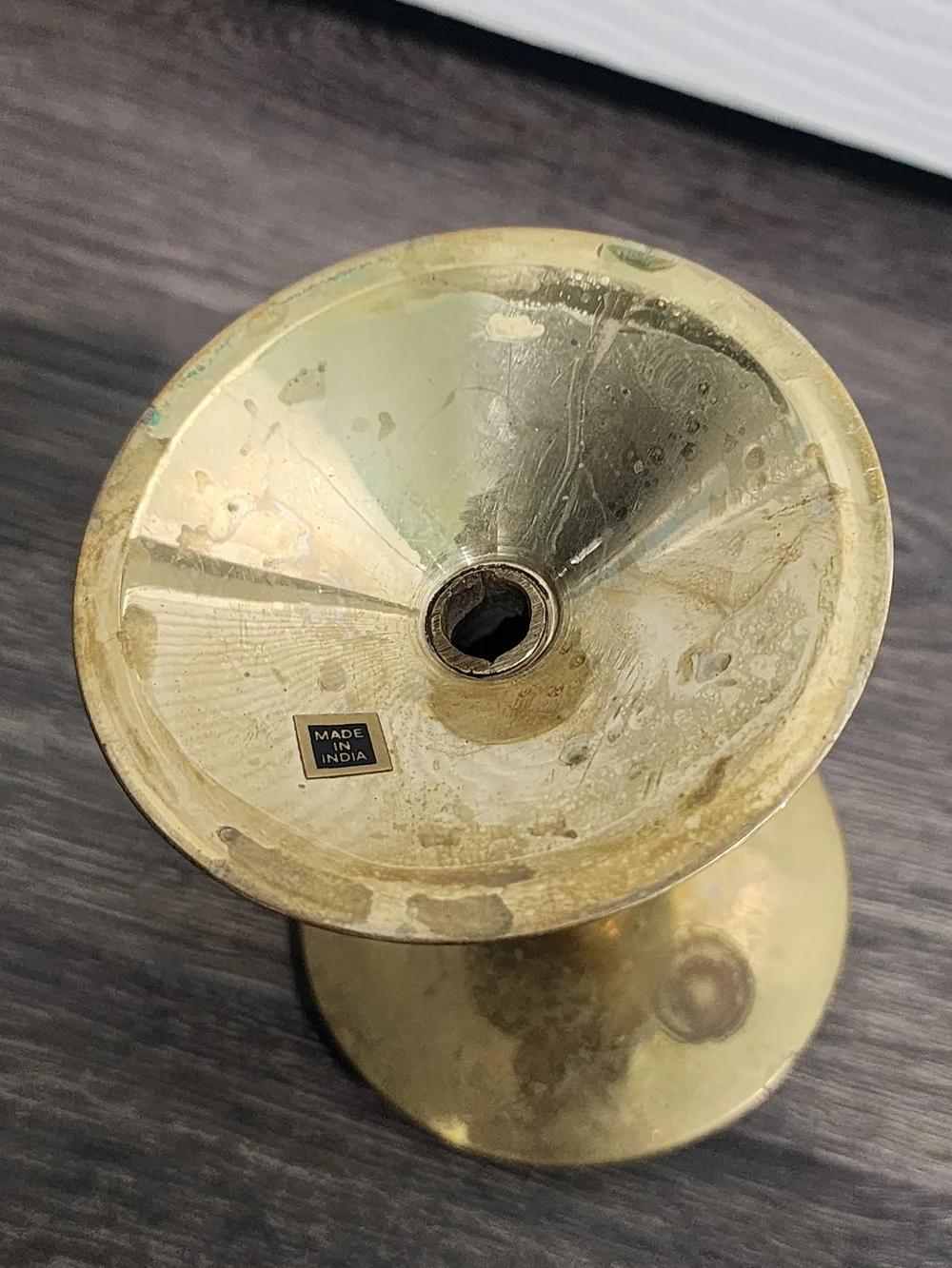 Medium Brass Candle Holder